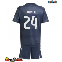 Camisa de Futebol Real Madrid Dean Huijsen #24 Equipamento Secundário Infantil 2025-26 Manga Curta (+ Calças curtas)